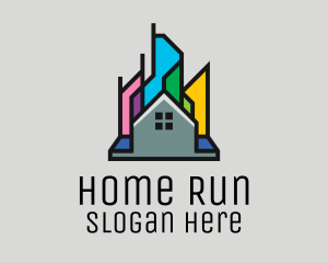 Colorful City Home logo design