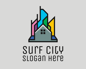 Colorful City Home logo design