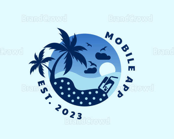 Seaside Beach Holiday Logo