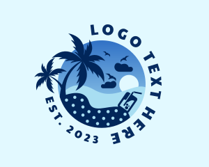 Summer - Seaside Beach Holiday logo design