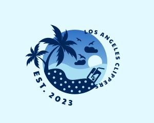 Beach Resort - Seaside Beach Holiday logo design