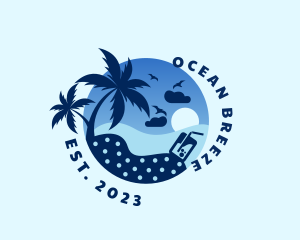 Seaside Beach Holiday logo design
