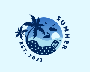 Seaside Beach Holiday logo design