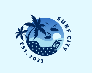 Seaside Beach Holiday logo design