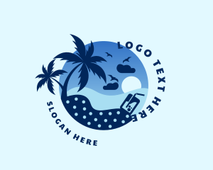 Seaside Beach Holiday Logo