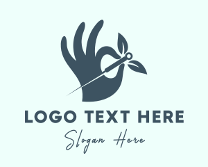 Therapist Needle Hand  Logo