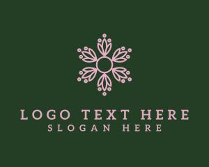 Cafe - Ornamental Leaf Plant logo design