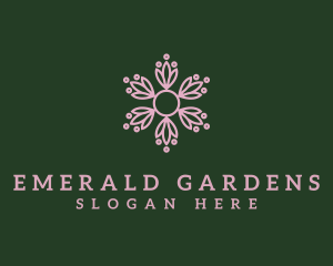 Ornamental Leaf Plant logo design