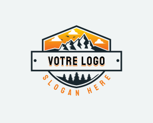 Mountaineer - Camp Mountain Trekking logo design