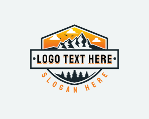 Mountain Climbing - Camp Mountain Trekking logo design