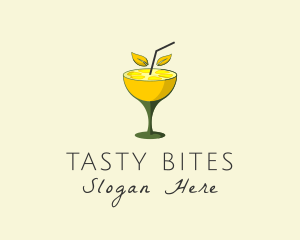 Cup - Lemon Cocktail Drink logo design