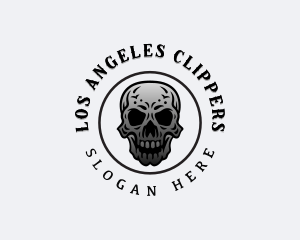 Hipster Indie Skull Logo