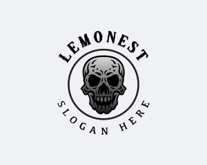 Horror - Hipster Indie Skull logo design