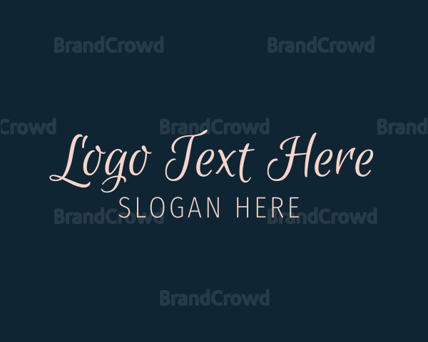 Feminine Cursive Wordmark Logo