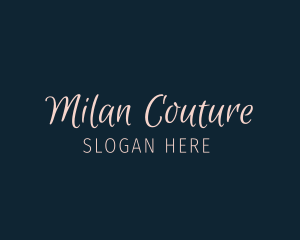 Feminine Cursive Wordmark logo design