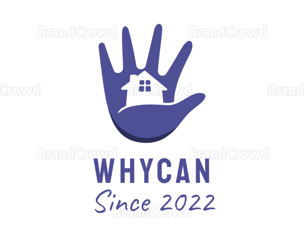 Hand House Contractor Logo