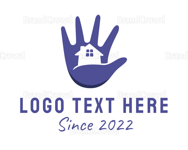 Hand House Contractor Logo