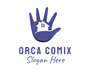 Hand House Contractor  Logo