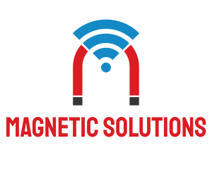 Magnetic - Wifi Signal Magnet logo design
