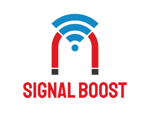 Wifi Signal Magnet logo design