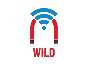 Technology - Wifi Signal Magnet logo design