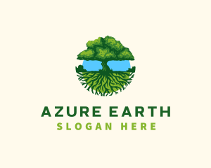 Environment Tree Roots  logo design