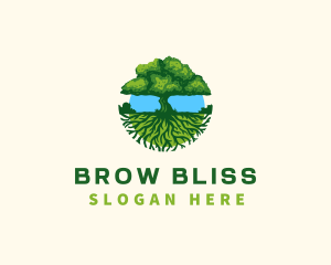 Environment Tree Roots  logo design