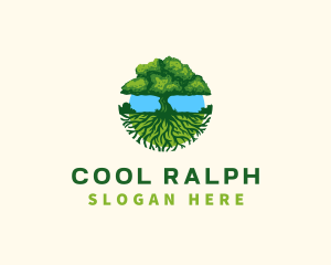 Environment Tree Roots  logo design