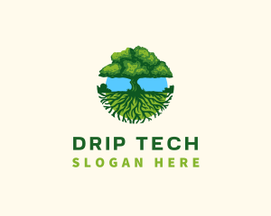 Environment Tree Roots  logo design