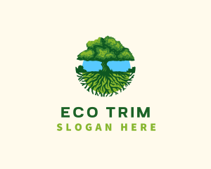 Environment Tree Roots  logo design