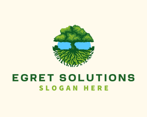 Environment Tree Roots  logo design