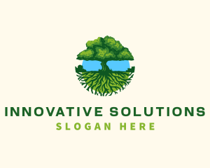 Environment Tree Roots  logo design