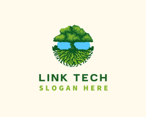 Environment Tree Roots  logo design