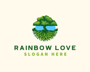 Environment Tree Roots  logo design