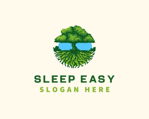 Environment Tree Roots  logo design