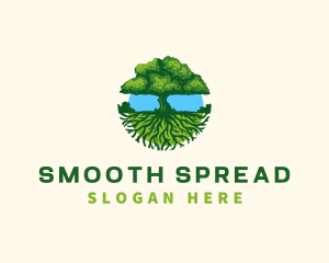 Environment Tree Roots  logo design