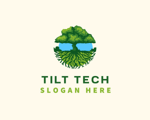 Environment Tree Roots  logo design