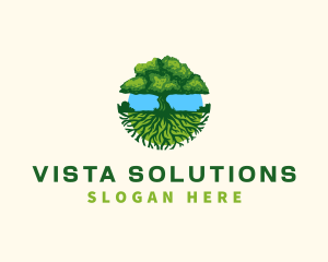 Environment Tree Roots  logo design