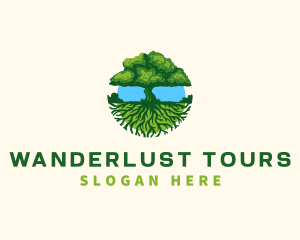 Environment Tree Roots  logo design