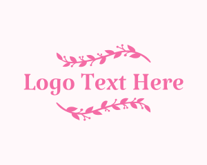 Arrangement - Ornamental Floral Branch logo design