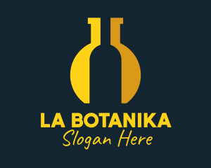 Wine Bottle Lab Logo