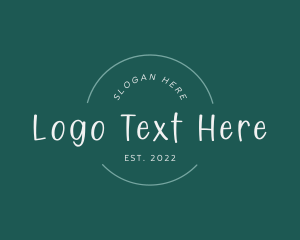 Teaching - Handwritten Business Wordmark logo design