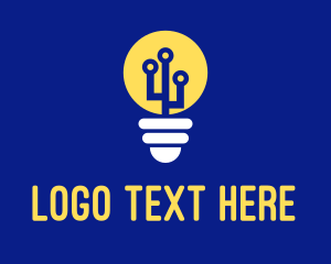 Technology - Electric Bulb Energy logo design