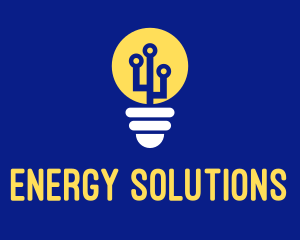 Electric Bulb Energy  logo design