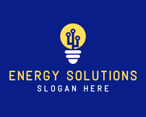 Electric Bulb Energy  logo design