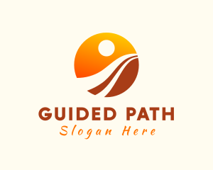 Path - Desert Sun Path logo design