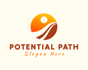 Desert Sun Path logo design