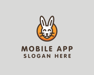 Happy Bunny Animal  Logo