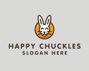 Happy Bunny Animal  logo design