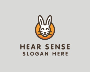 Ears - Happy Bunny Animal logo design